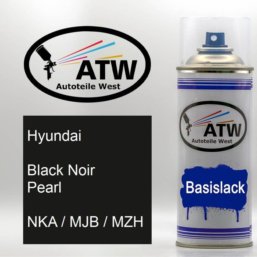 Hyundai, Black Noir Pearl, NKA / MJB / MZH: 400ml Sprühdose, von ATW Autoteile West.